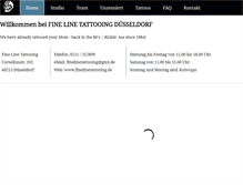 Tablet Screenshot of finelinetattooing.de
